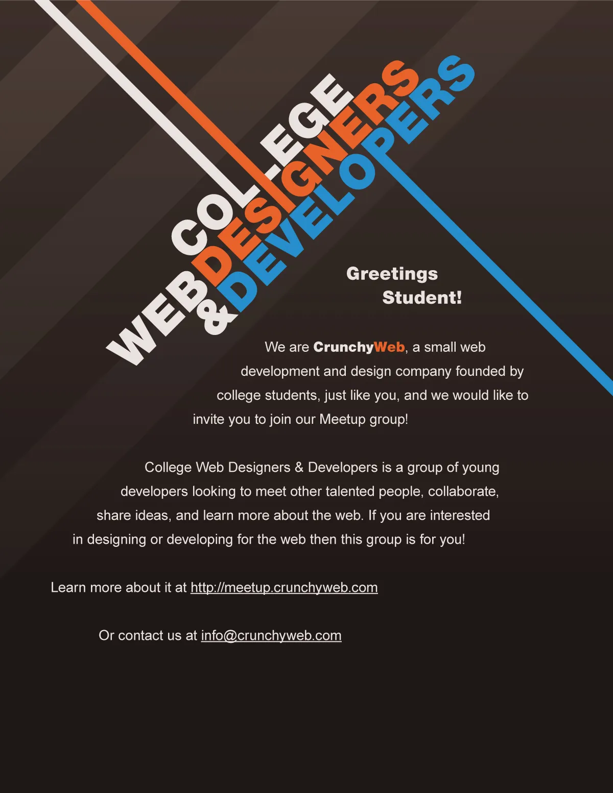 College Web Designers & Developers Flyer
